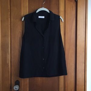 Everlane Silk sleeveless square shirt size 10